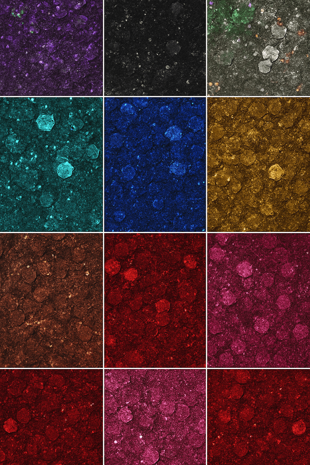 * 12-Color Chameleon Glitter Sample Pack – Iridescent, Color-Shifting, Multi-Size Craft Glitter Set