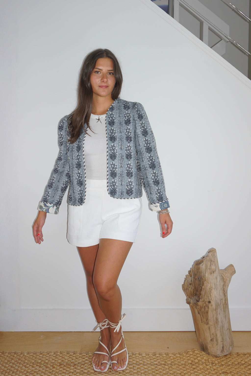 Shylah Jacket in Blue Vine RVRS