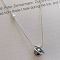 Planet Pearl Pendant Necklace