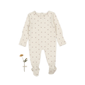 The Printed Romper - Mini Stitch Red