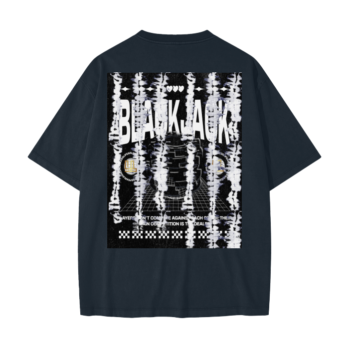 fearless style  BlackJack Streetwear Unisex Heavyweight Drop Shoulder Vintage