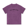 FearLessli Apperal li Unisex Top Stitching Stone Wash T-Shirt