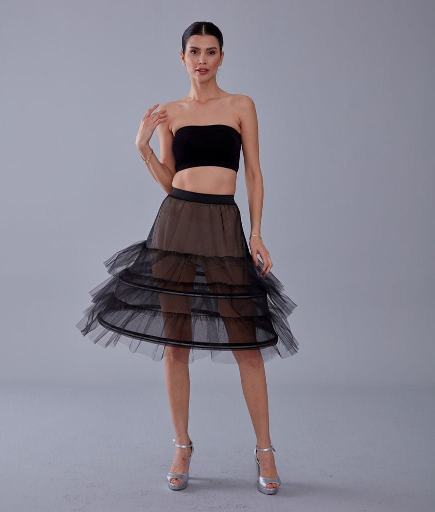 Black Petticoat Skirt