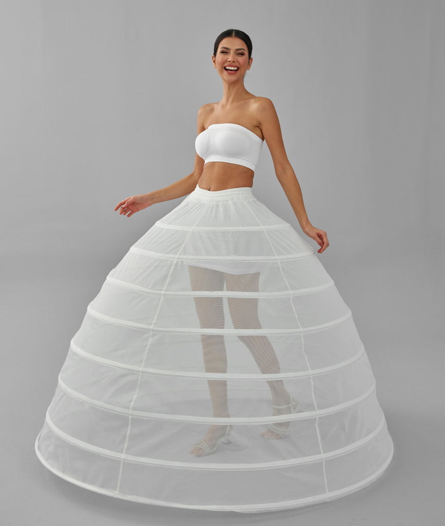 Hoop Skirt ,Wedding Dress Underskirt, White Petticoat Skirt