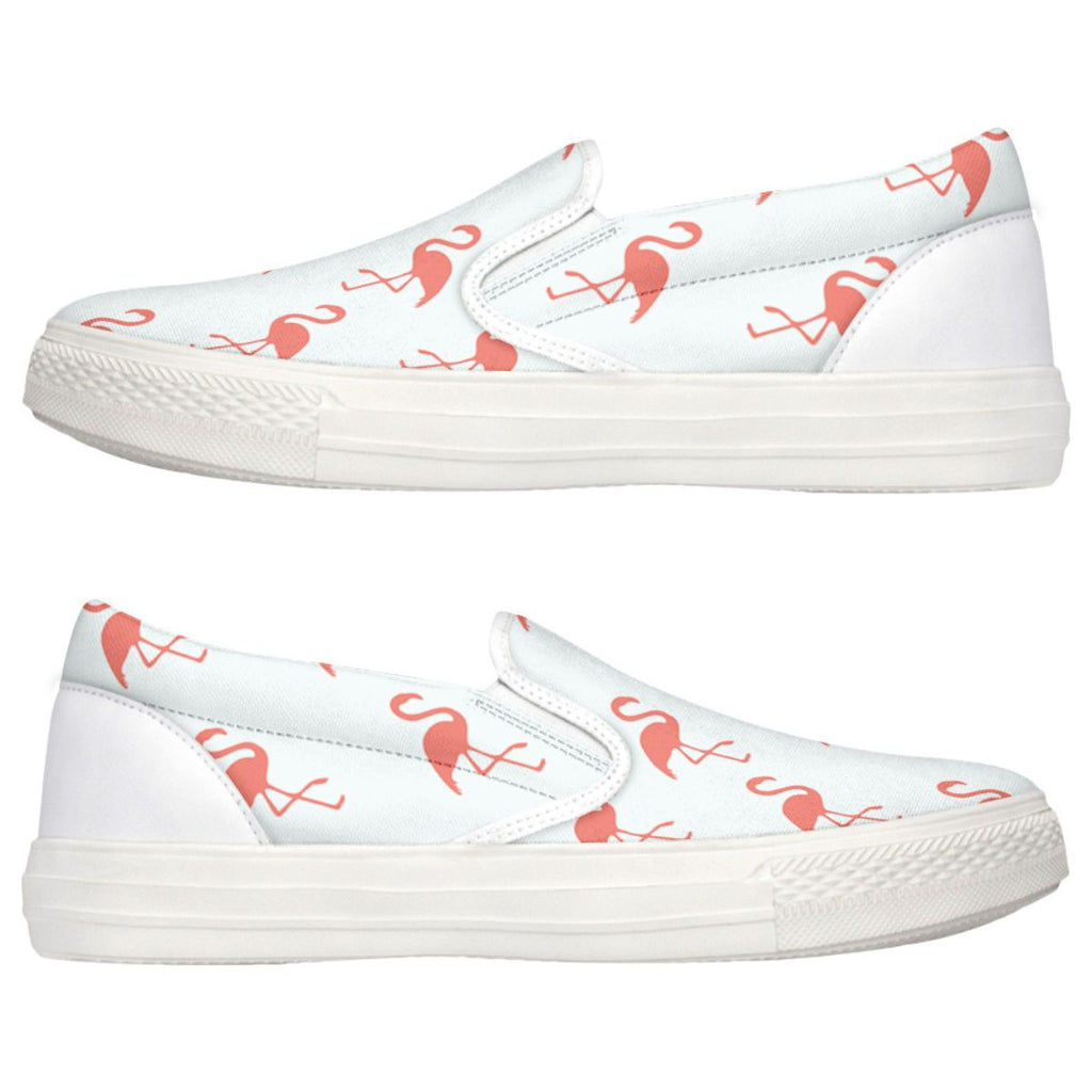 Simple Flamingo Slip Ons