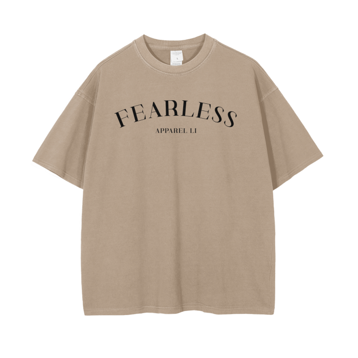 FearLessLI Mother Mary Vintage Wash Drop Shoulder T-Shirt