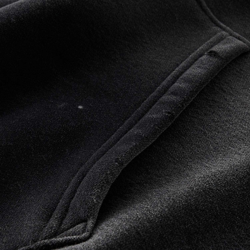 FearLessLi Vintage Wash Frayed Fleece Hoodie