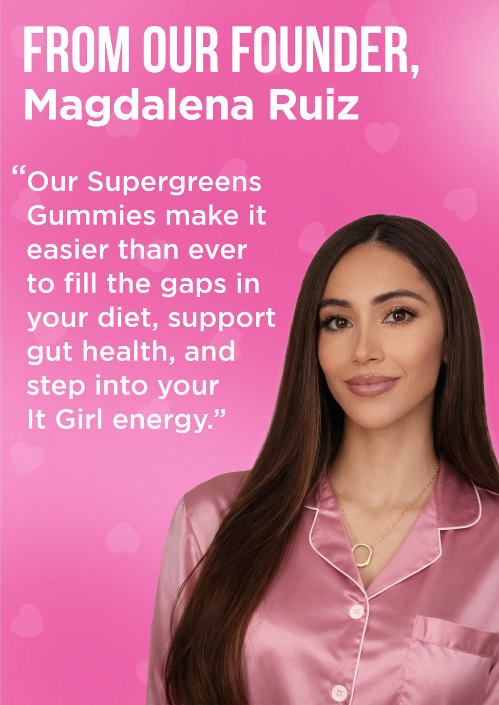 It Girl Snack - Superfoods Greens Gummies in Pink Starburst Flavor