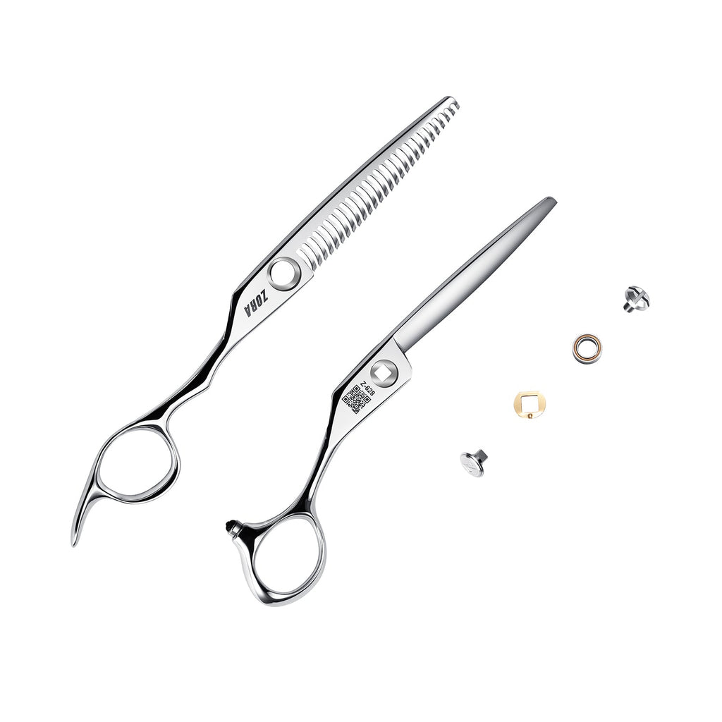 Zora Hair Cutting Shear - Model Z-628 - Deer Horn Tooth - 6.28