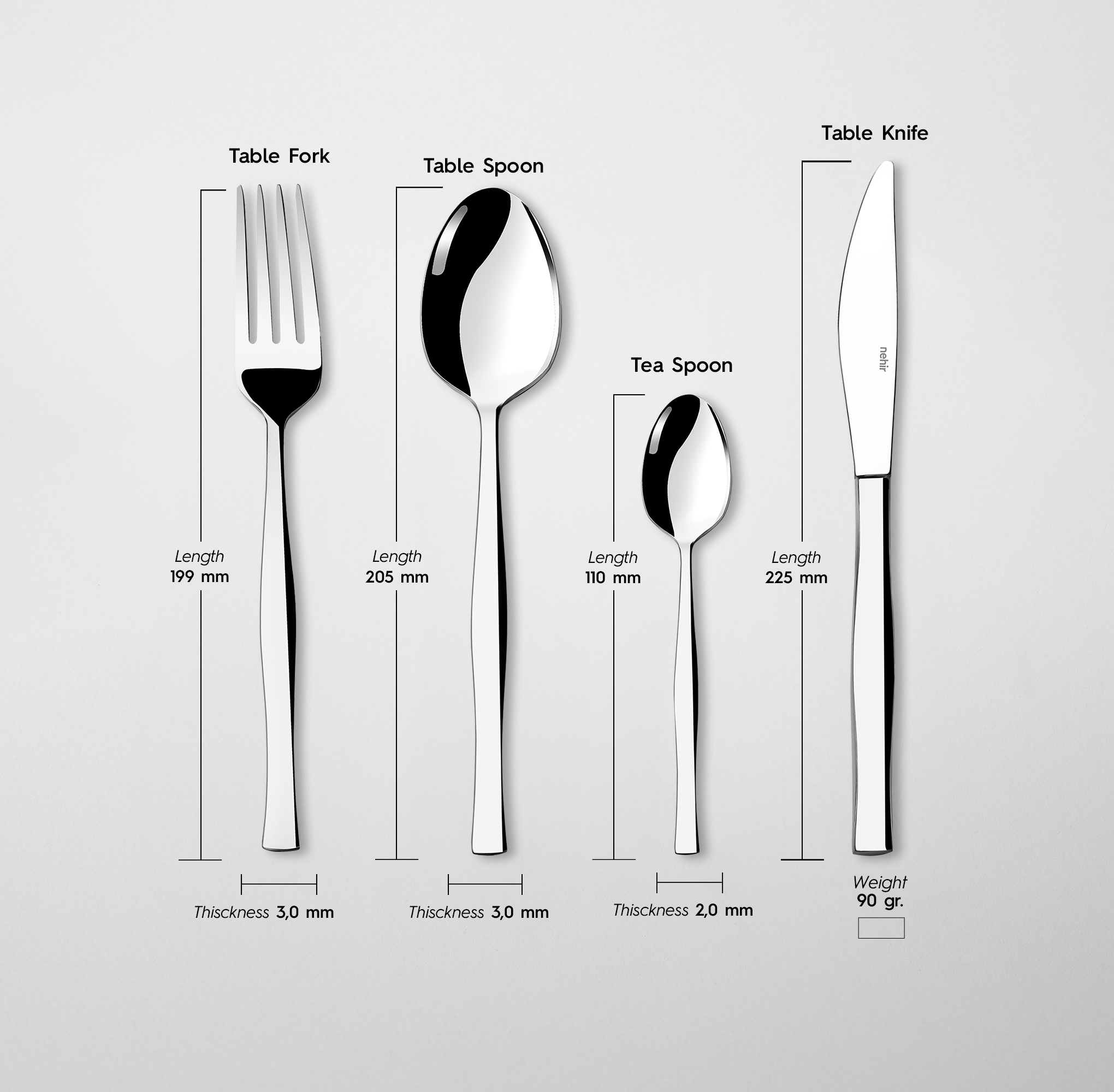 Zarif 24-Piece Cutlery Set