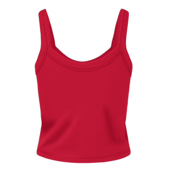 Alabama Bubble Heart Micro Ribbed Crop Tank
