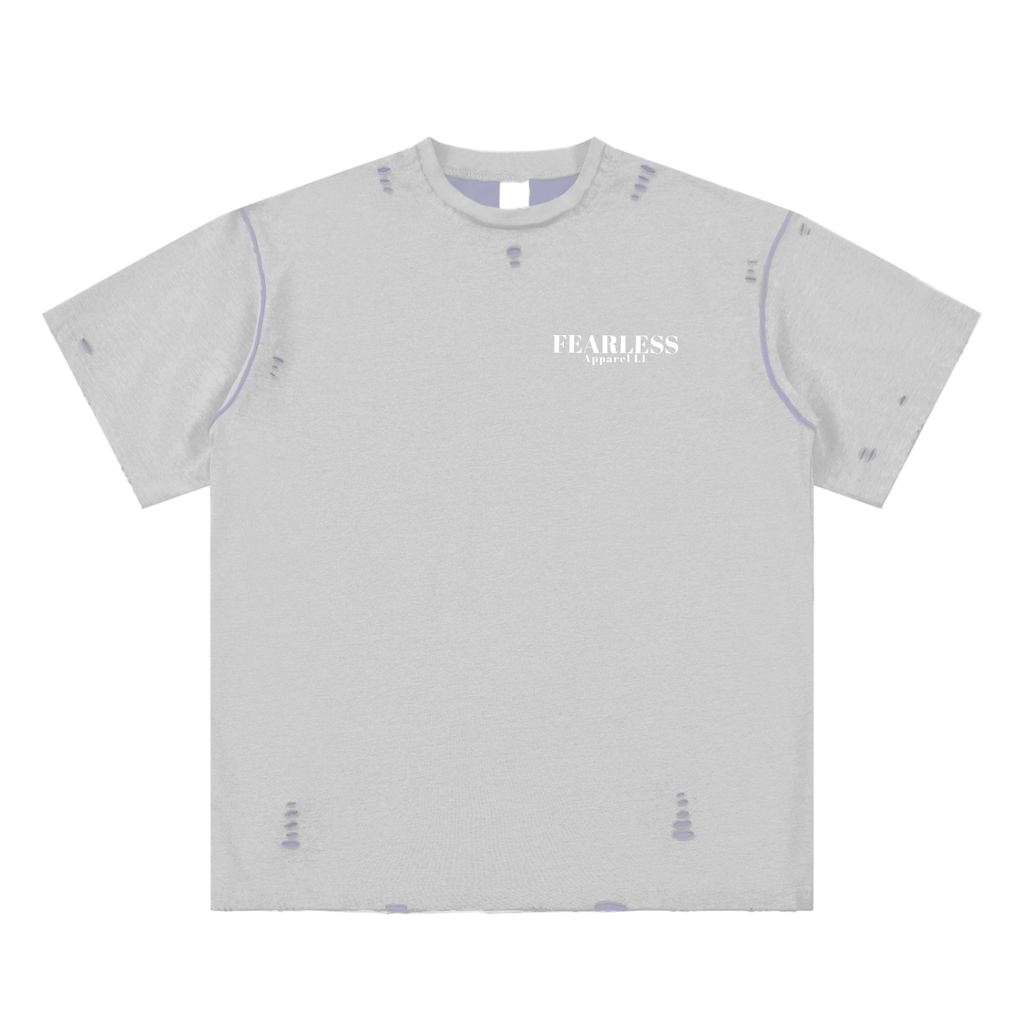 Fearless Apparel Line Hand-frayed Reversible T-shirt