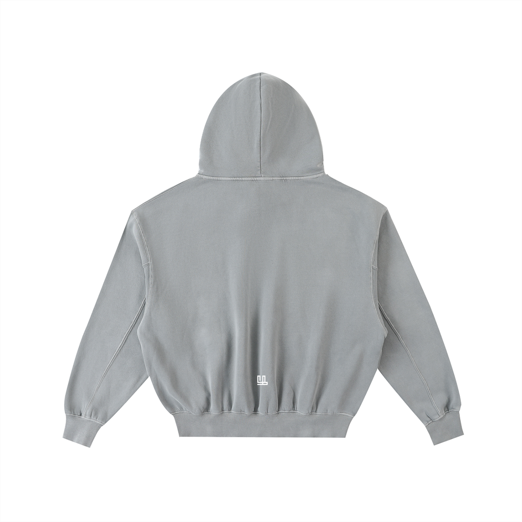 Fearless Apparel Frayed Enzyme Washed Fleece Hoodie – Vintage Streetwear Comfort