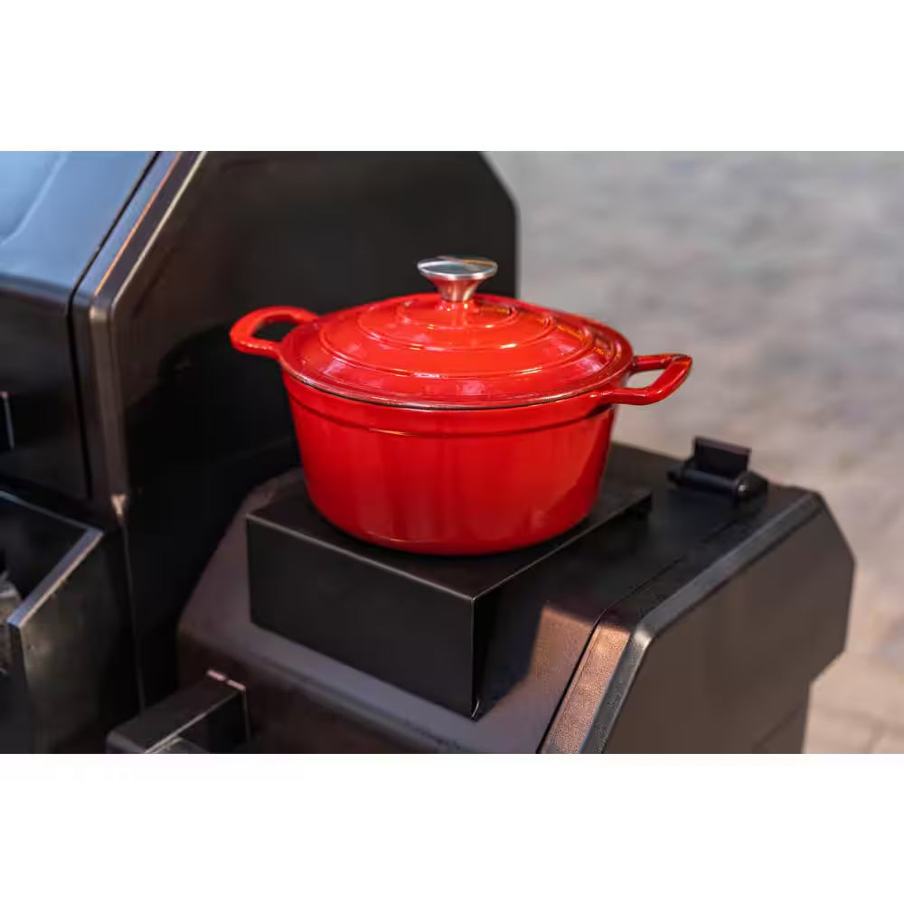 Oakford 1150 Pro Grill Smoker Combo, 3 Burner Gas + Offset Charcoal Smoker