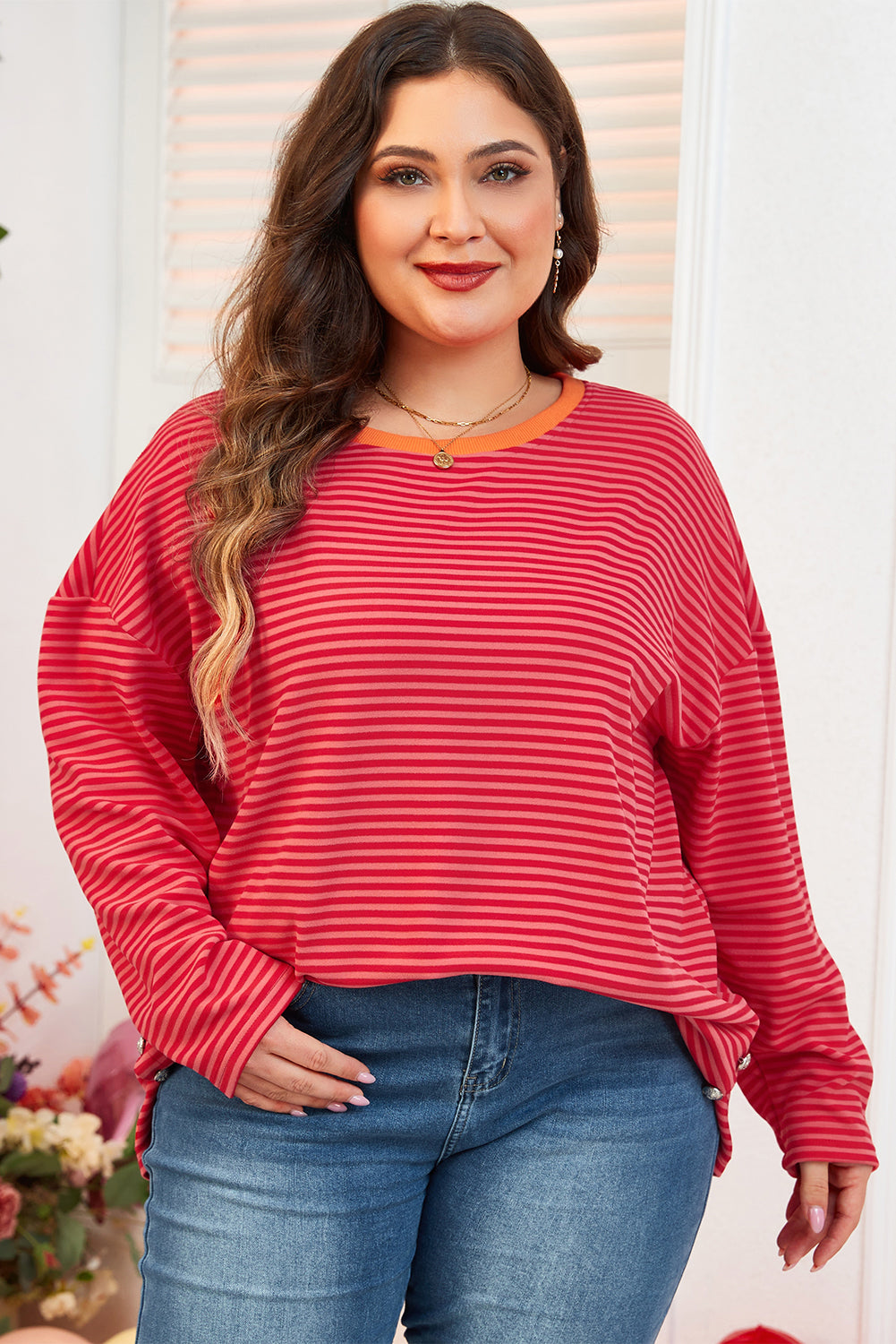 Eliza Sleeve Decor top Long Sleeve PLUS Top