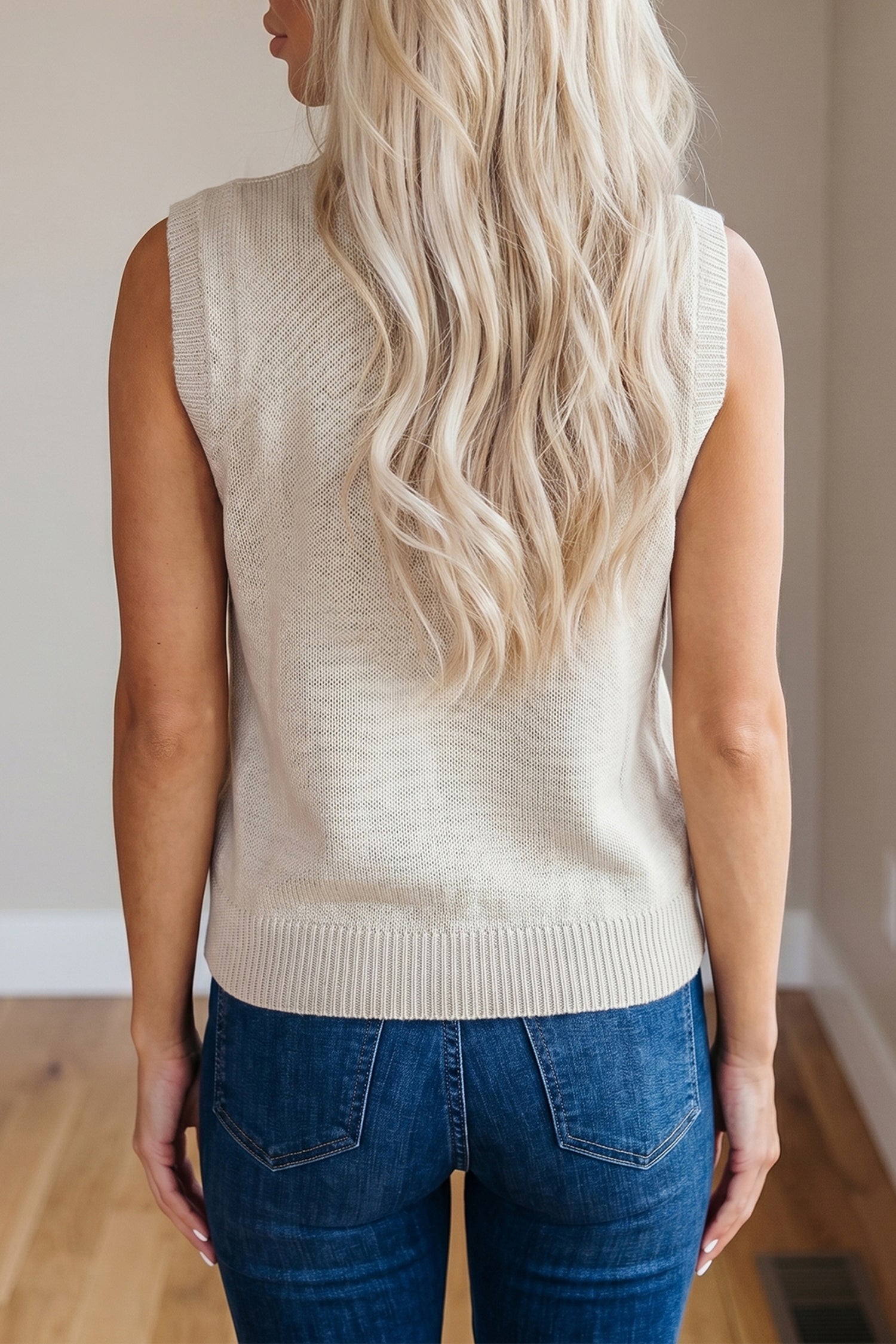 Americana USA Flag Sleeveless Knit Sweater