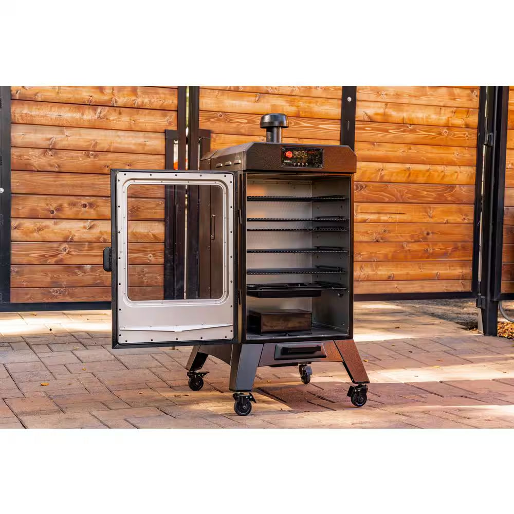 Pellet Grill Smoker – Outdoor BBQ Grill with Vertical Smoker Design