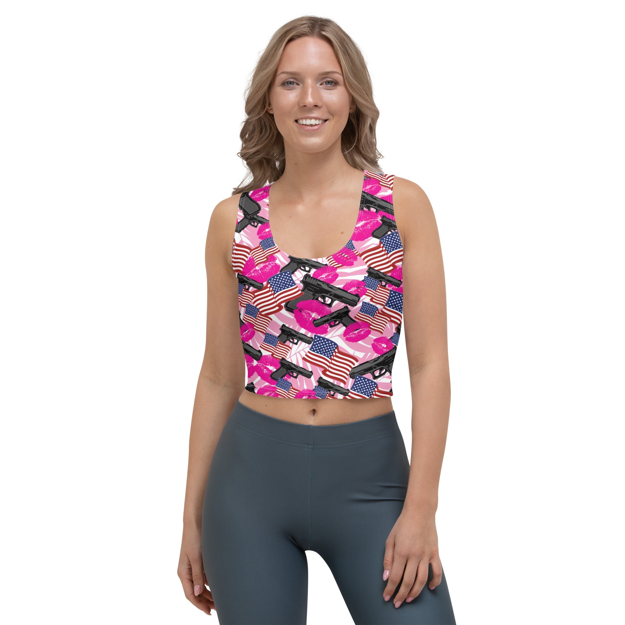 The Patriot Barbie Crop Top