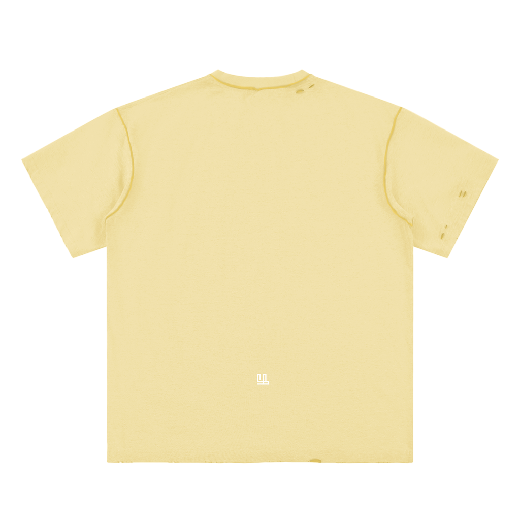 Fearless Apparel Line Hand-frayed Reversible T-shirt