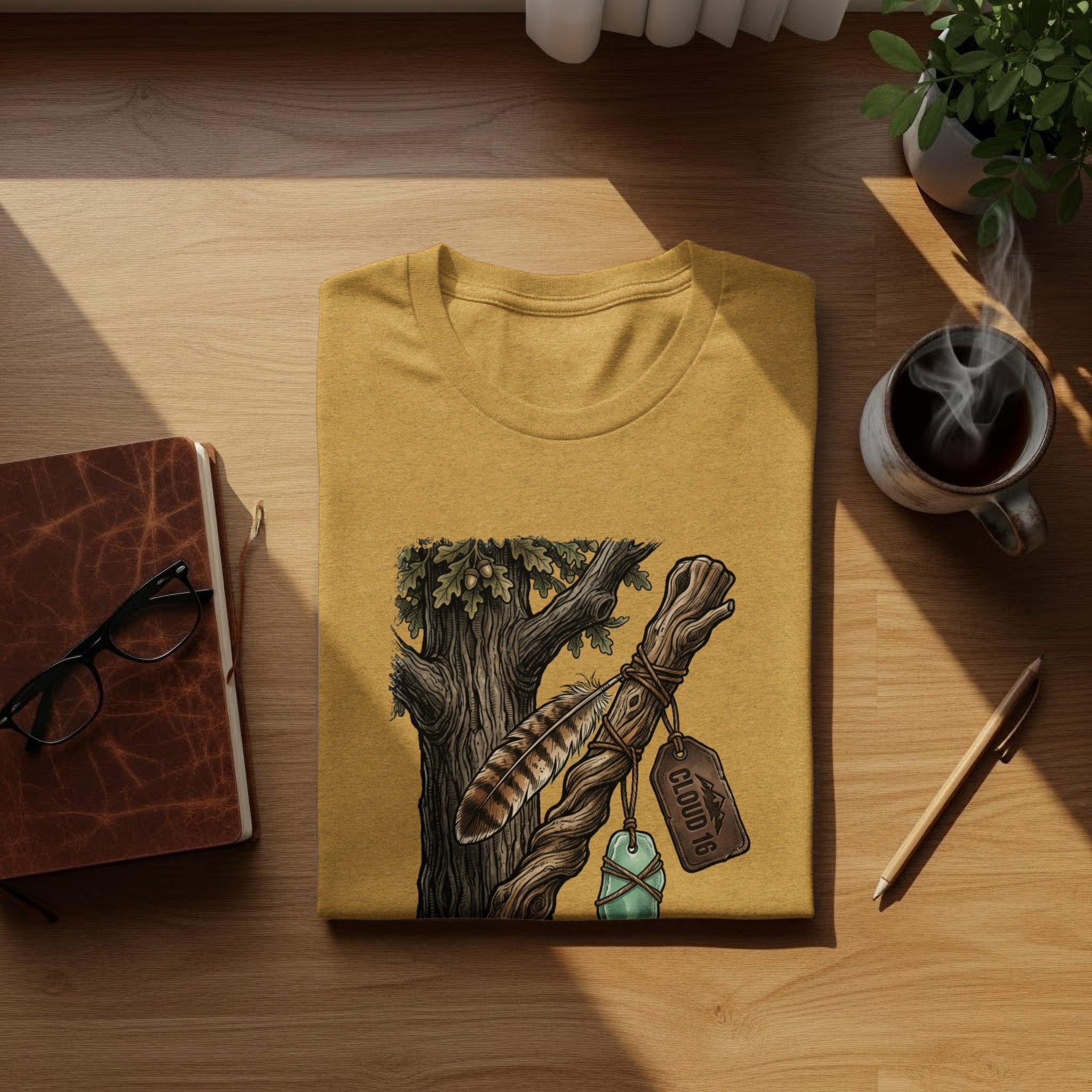 Heritage Walking Stick Spirit: Journey Nomad Tee