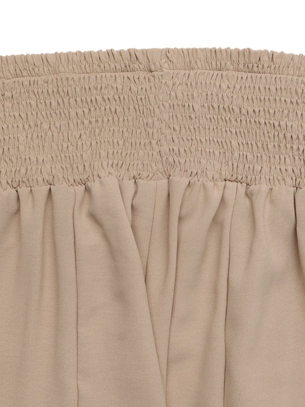 Refined Boho Wide Leg Pants with Smocked Waist