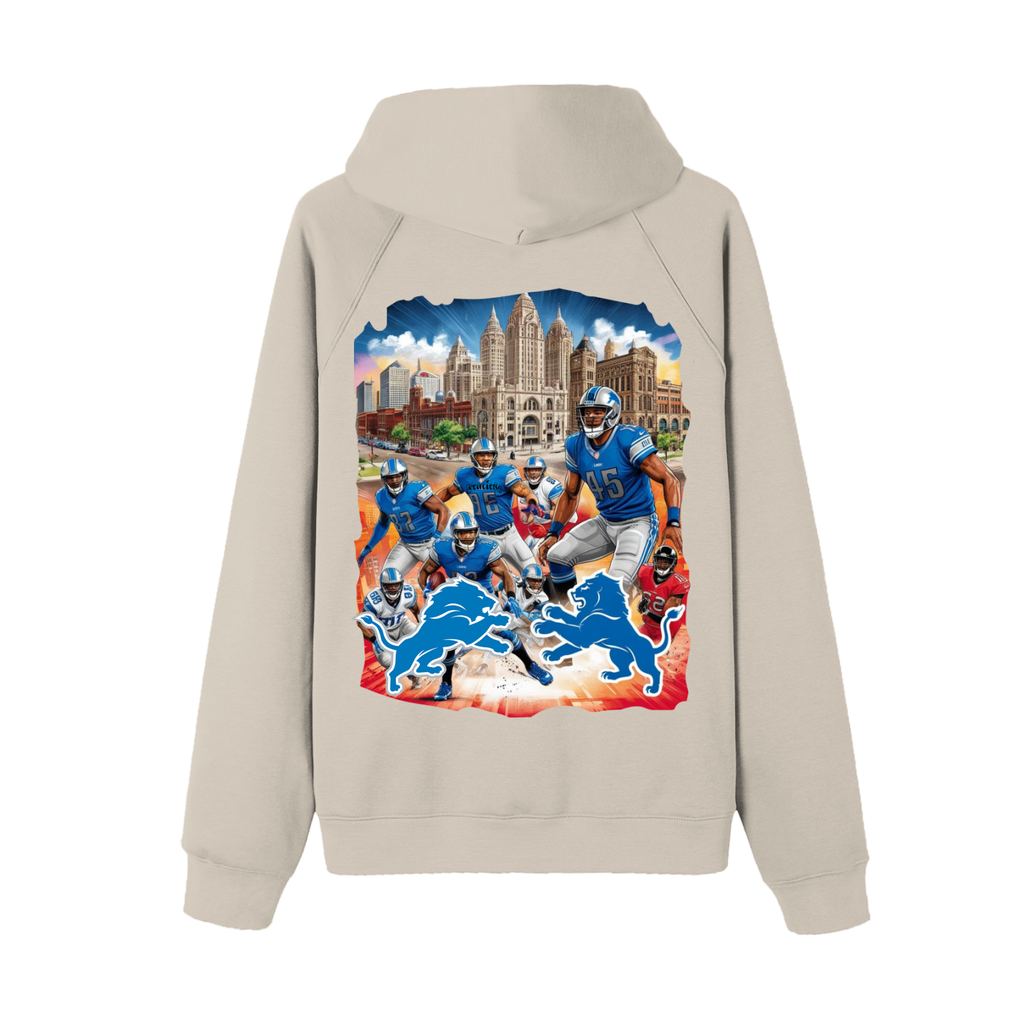 Lions Fearless Apparel Line Raglan Sleeve Hoodie