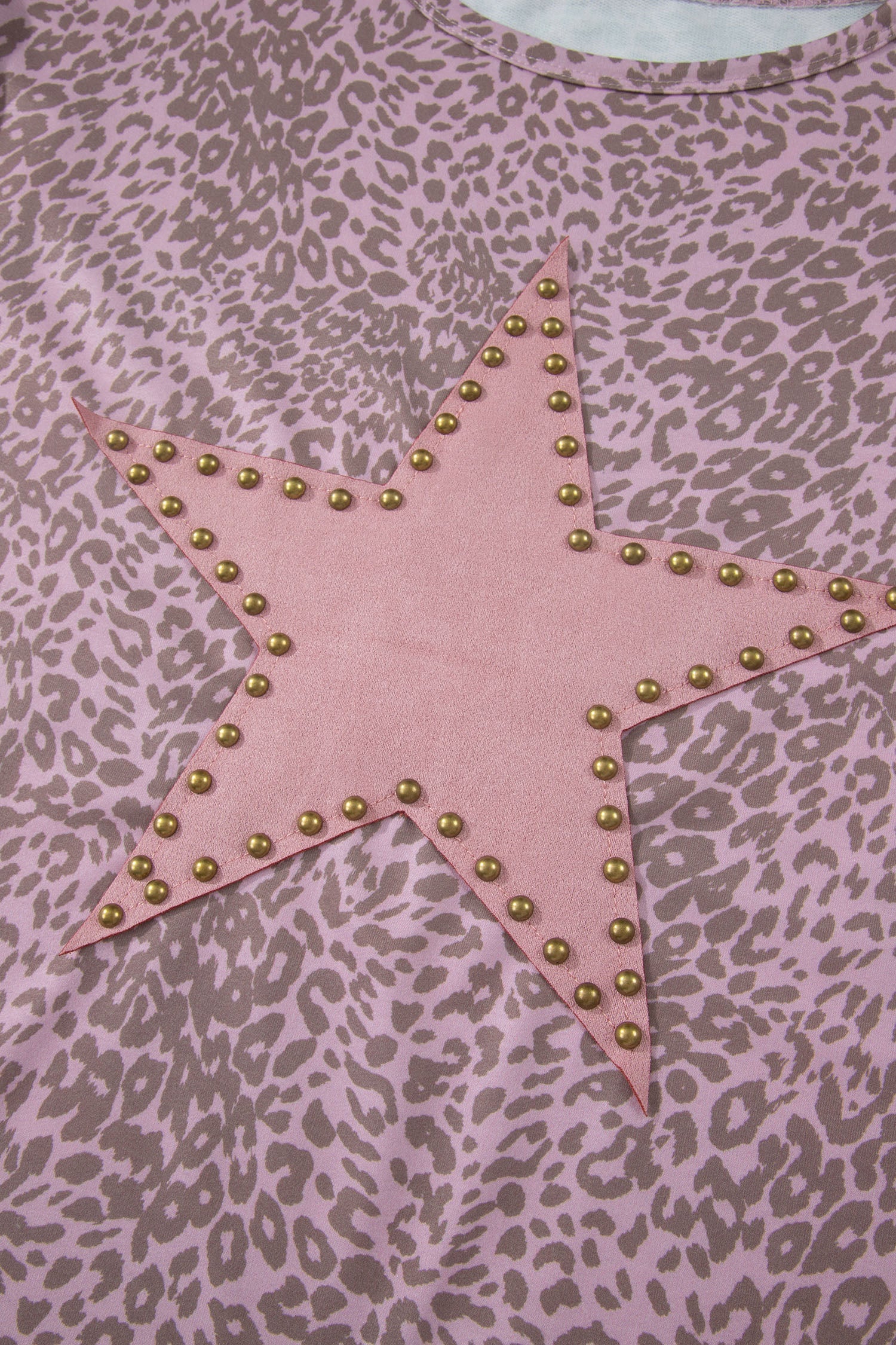 Leopard Retro Star Studded Short Sleeve Tee