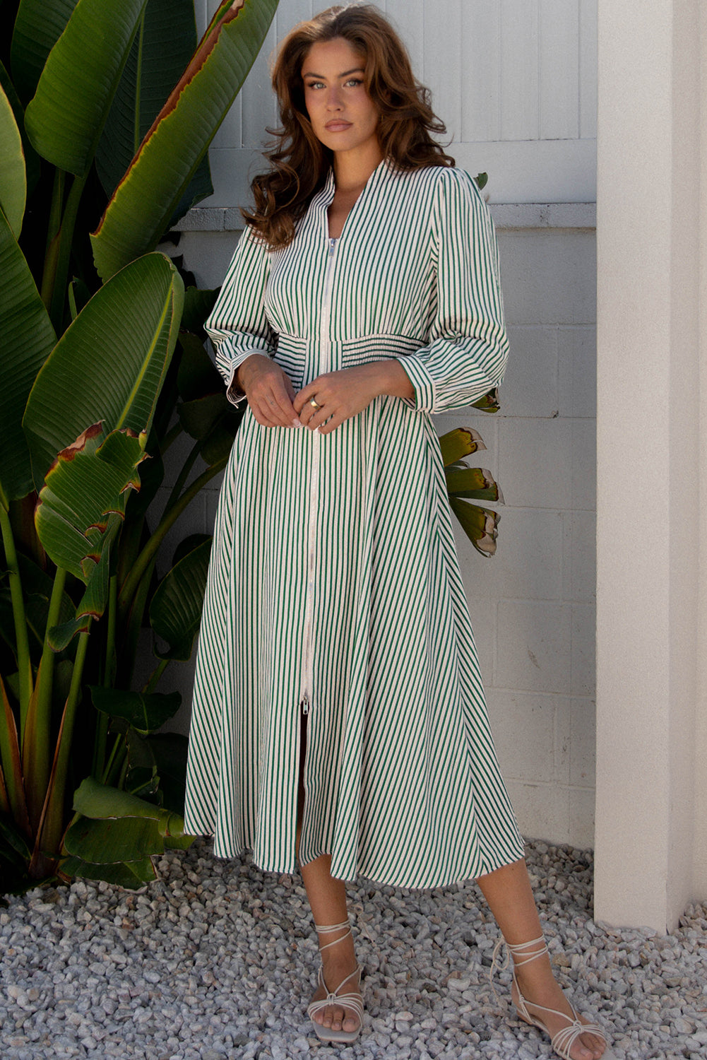 Veracella High Waist Midi Dress
