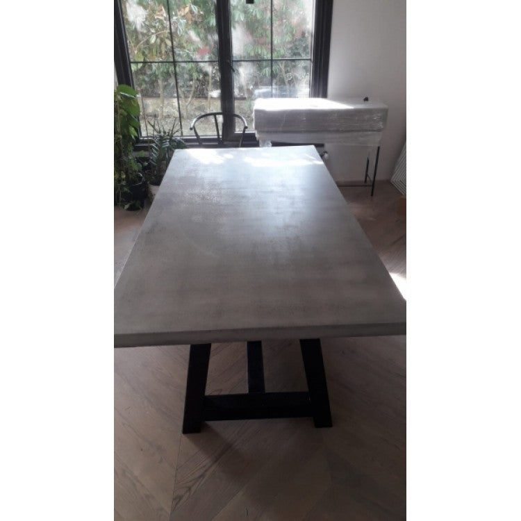 Barocco Valhalla Design Lightweight Concrete Rectangular Dining Table - (W)47" (L)138" (H)29.5"