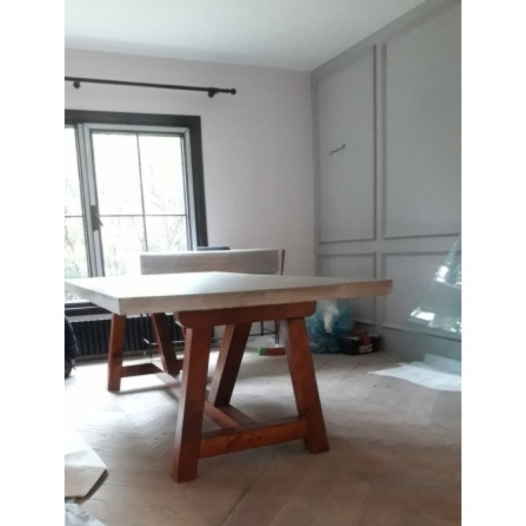 Barocco Valhalla Design Lightweight Concrete Rectangular Dining Table - (W)47" (L)142" (H)29.5"