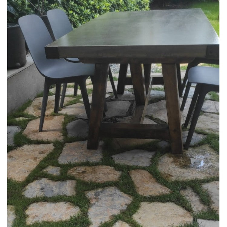 Barocco Valhalla Design Lightweight Concrete Rectangular Dining Table - (W)47" (L)138" (H)29.5"