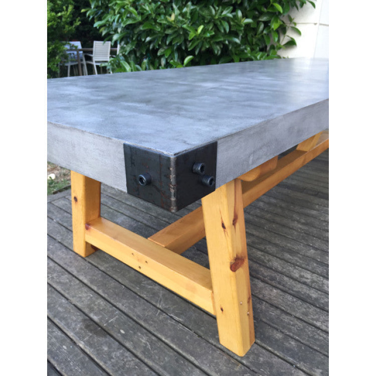 Barocco Valhalla Design Lightweight Concrete Rectangular Dining Table - (W)47" (L)142" (H)29.5"