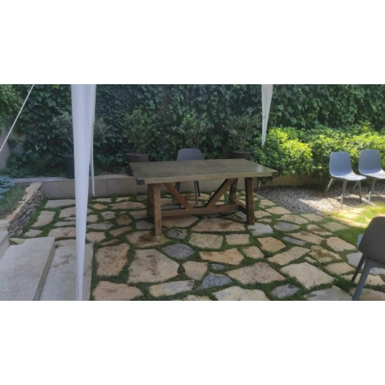 Barocco Valhalla Design Lightweight Concrete Rectangular Dining Table - (W)47" (L)142" (H)29.5"