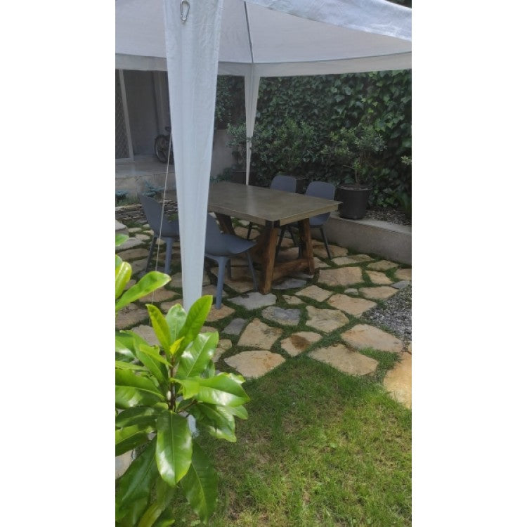 Barocco Valhalla Design Lightweight Concrete Rectangular Dining Table - (W)47" (L)138" (H)29.5"