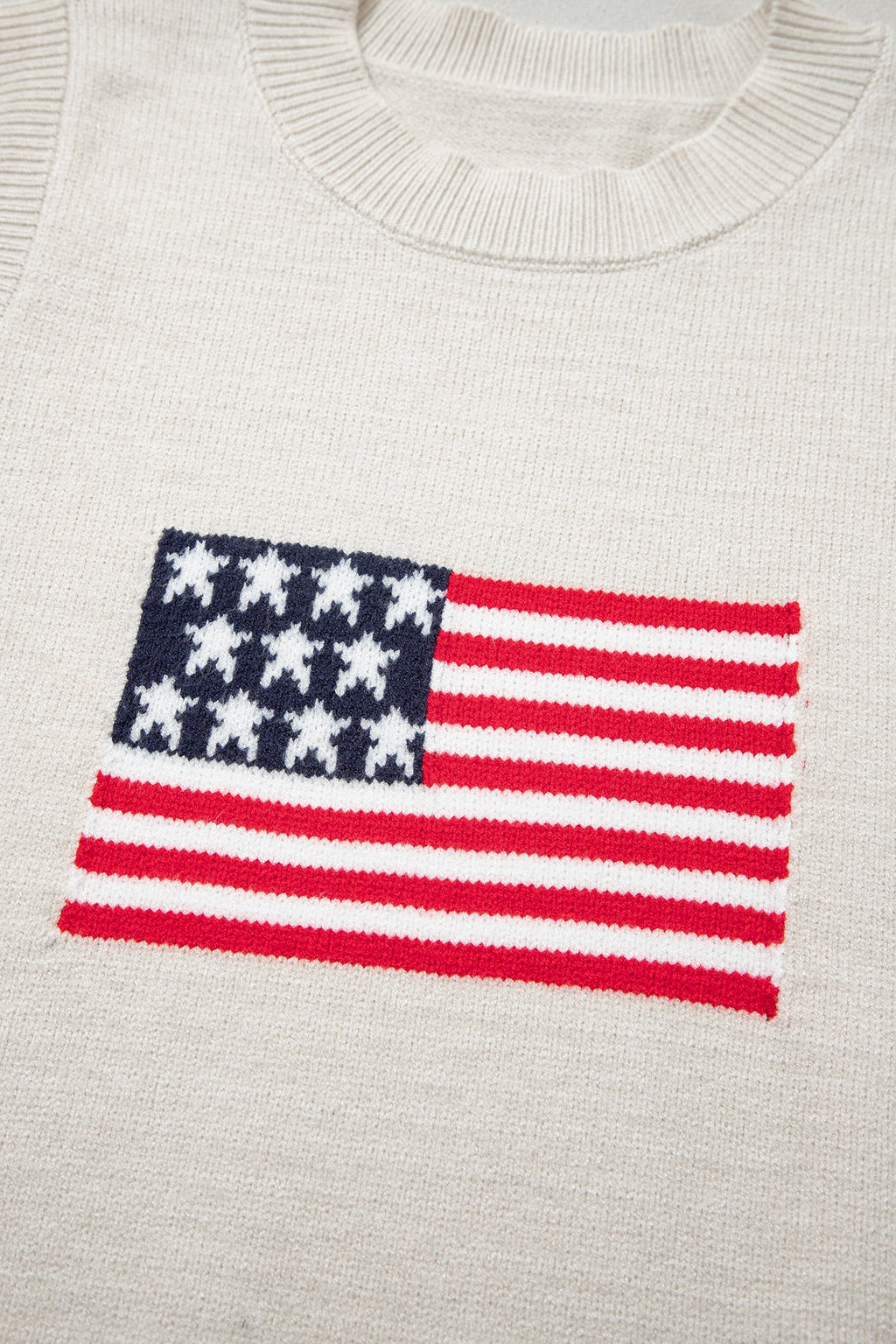 Americana USA Flag Sleeveless Knit Sweater