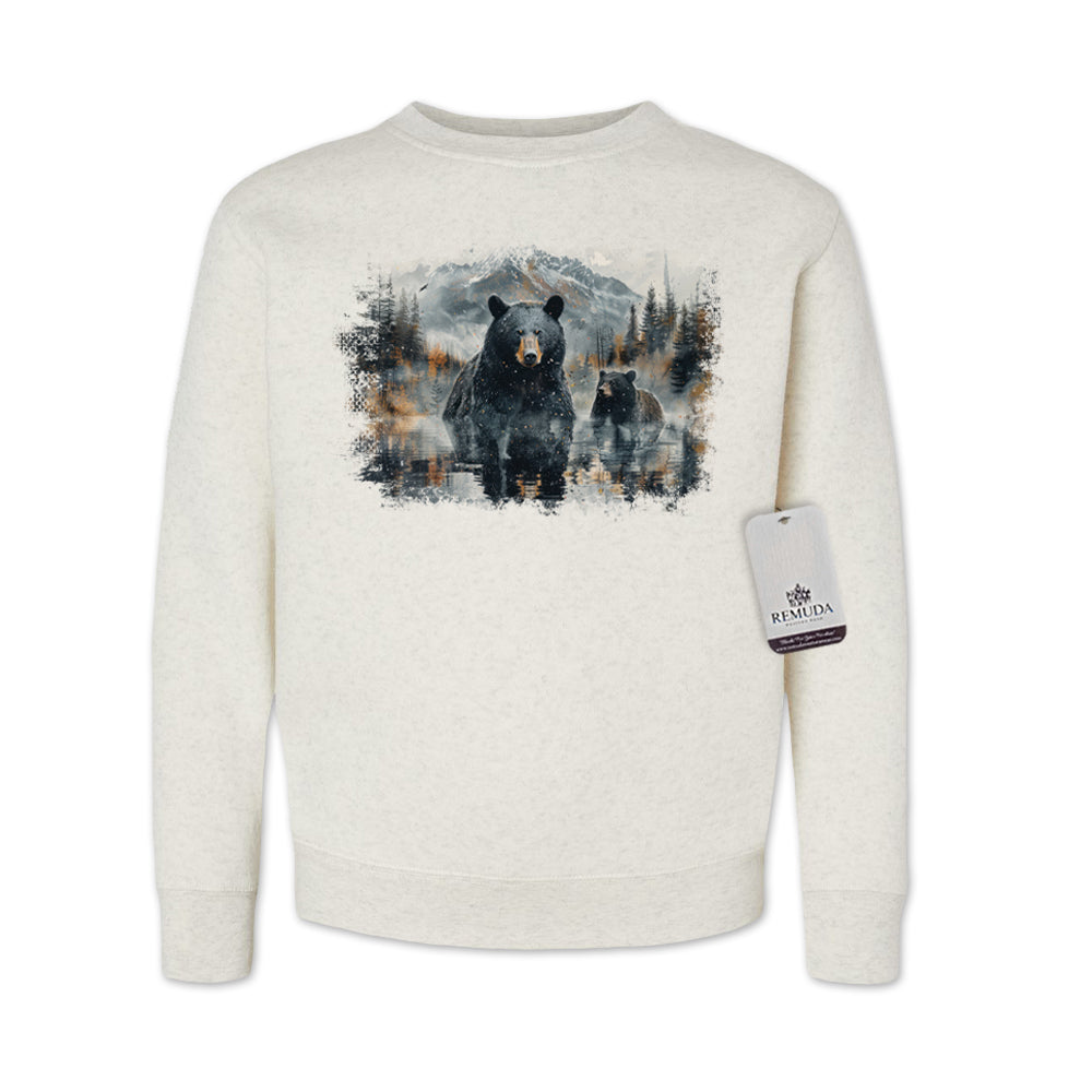 Black Bear Country Youth Western Sweatshirt