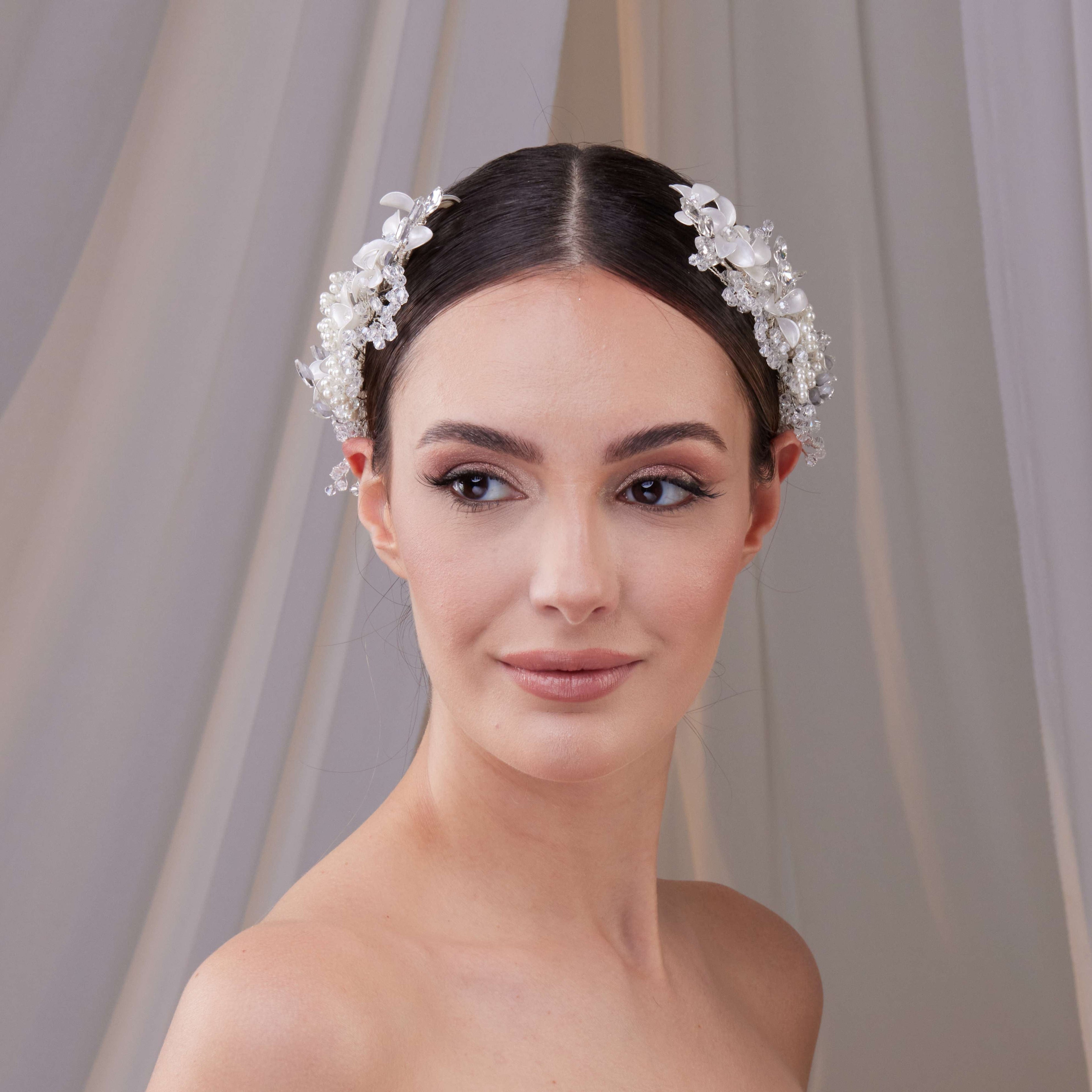 Two-Piece Flower Wedding Hair Vine Set