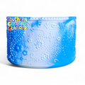 Blue Shimmer Paisley Silicone Tumbler Boot