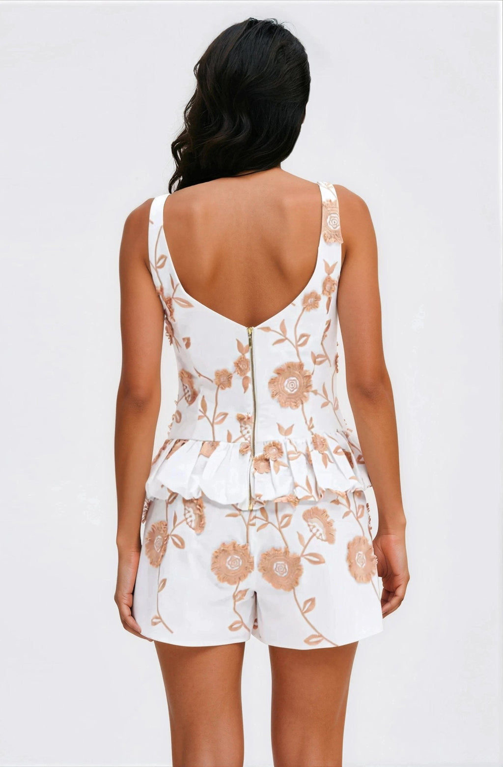 Botanical Poplin Top – Off White