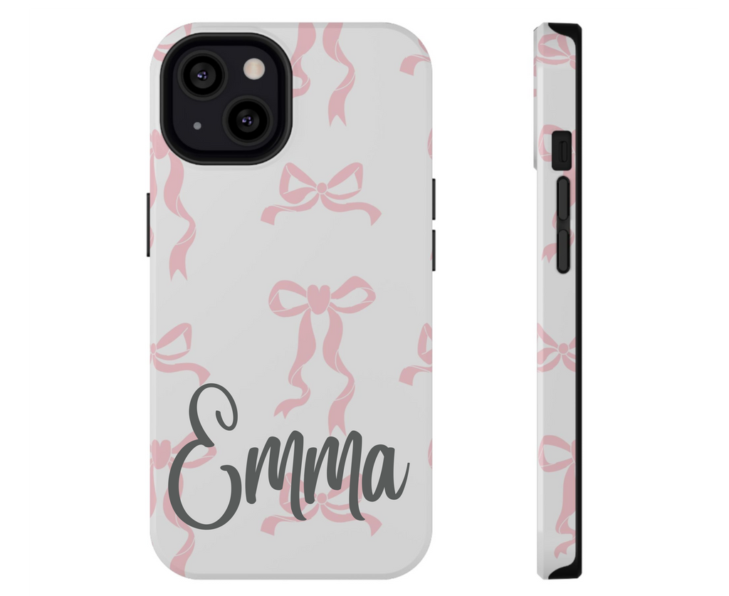 Customizable Cute Bow Pattern Phone Case