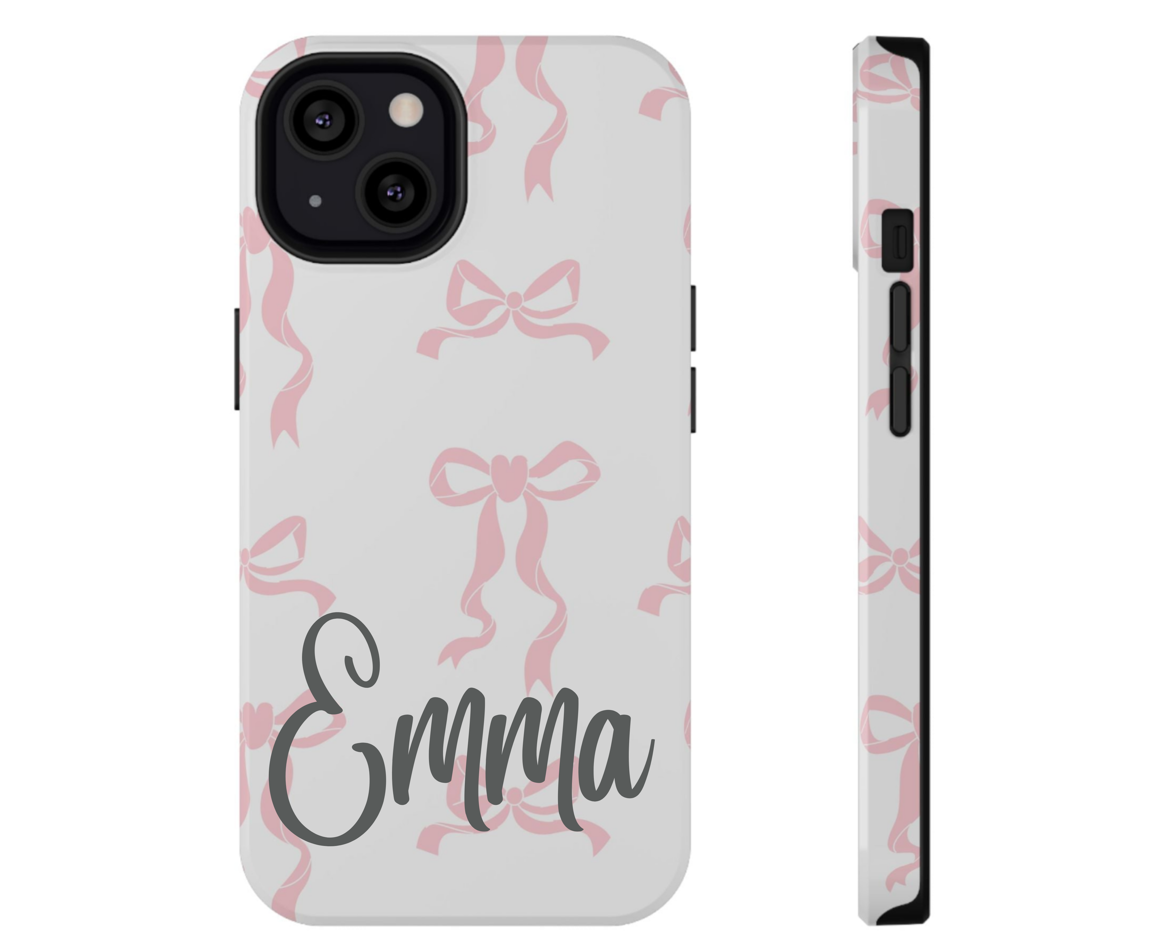 Customizable Cute Bow Pattern Phone Case