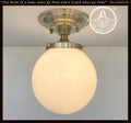 BRASS Modern Ceiling Light Schoolhouse Flush Mount