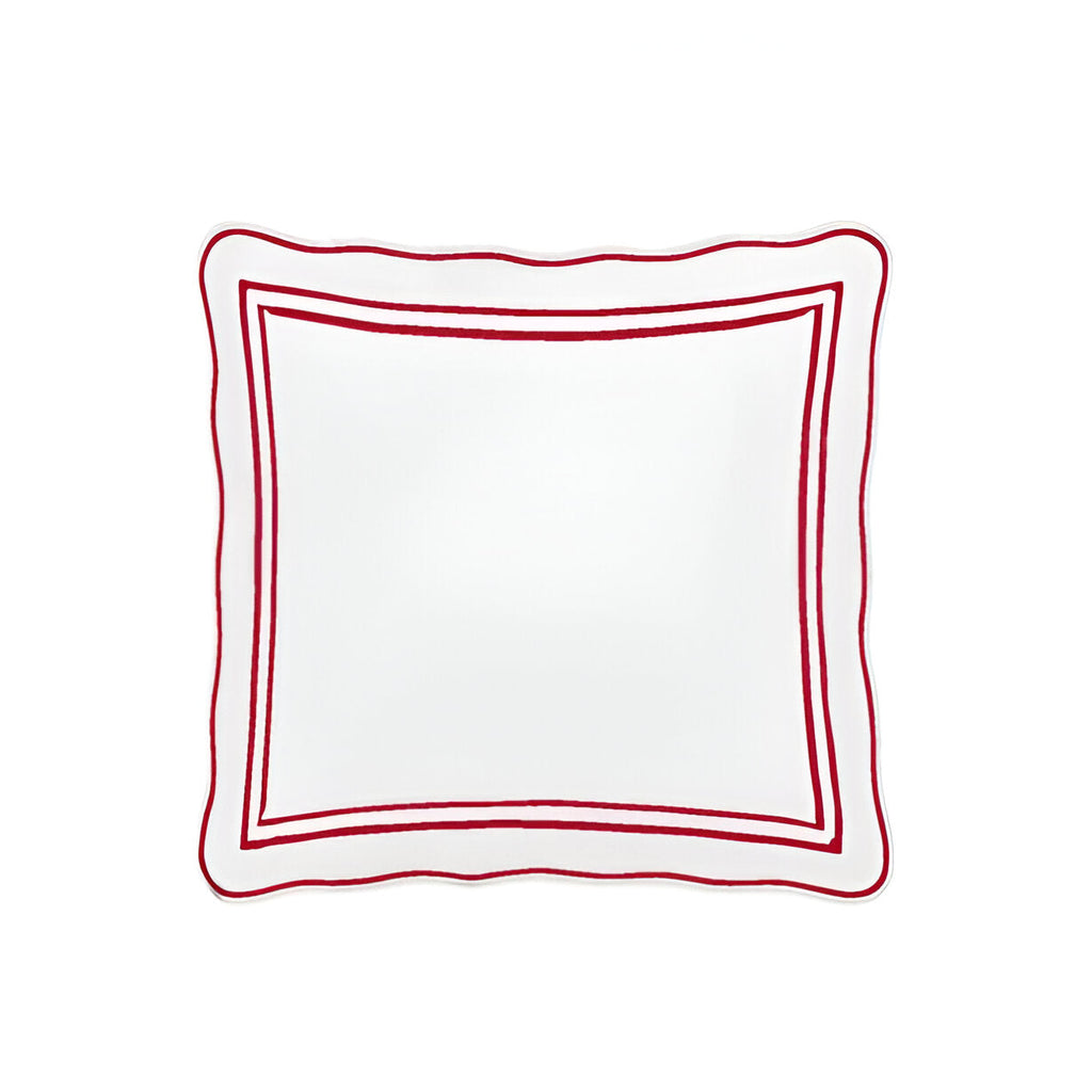 400TC Wavy Embroidery & Border Cotton Sateen Solid Duvet Cover Set