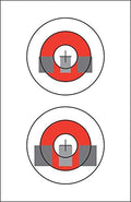 25 EZ2C Targets #21: Sight Alignment Paper Target USA MADE 11”x17” Pad of 25