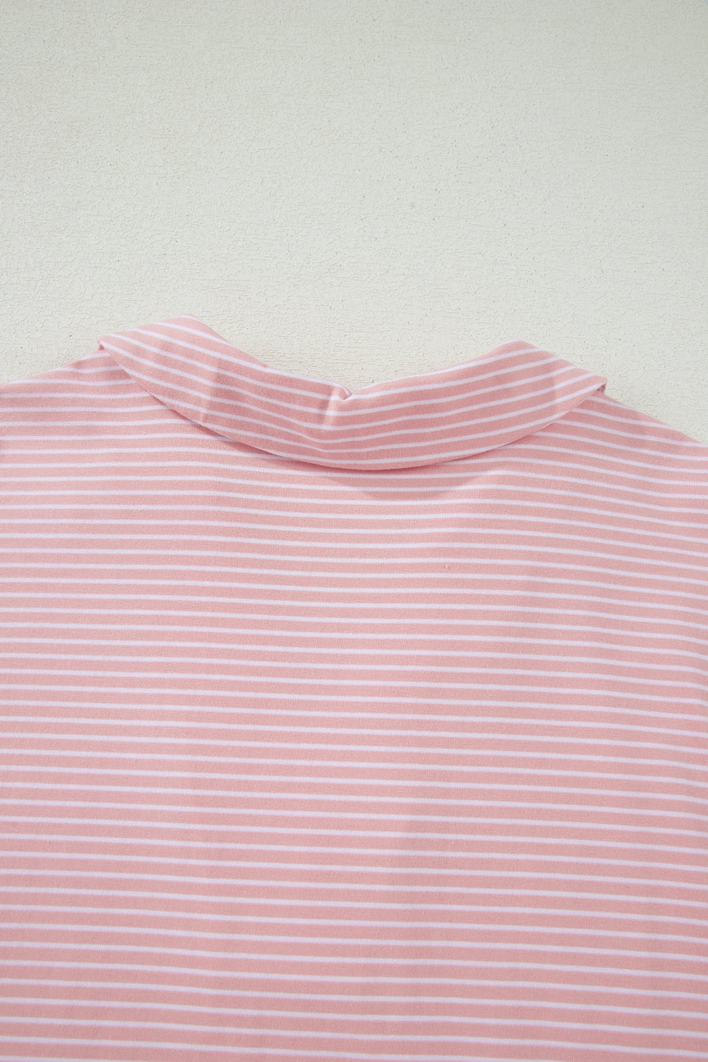 Stripe Dolman Sleeve Polo Shirt & Drawstring Shorts Set