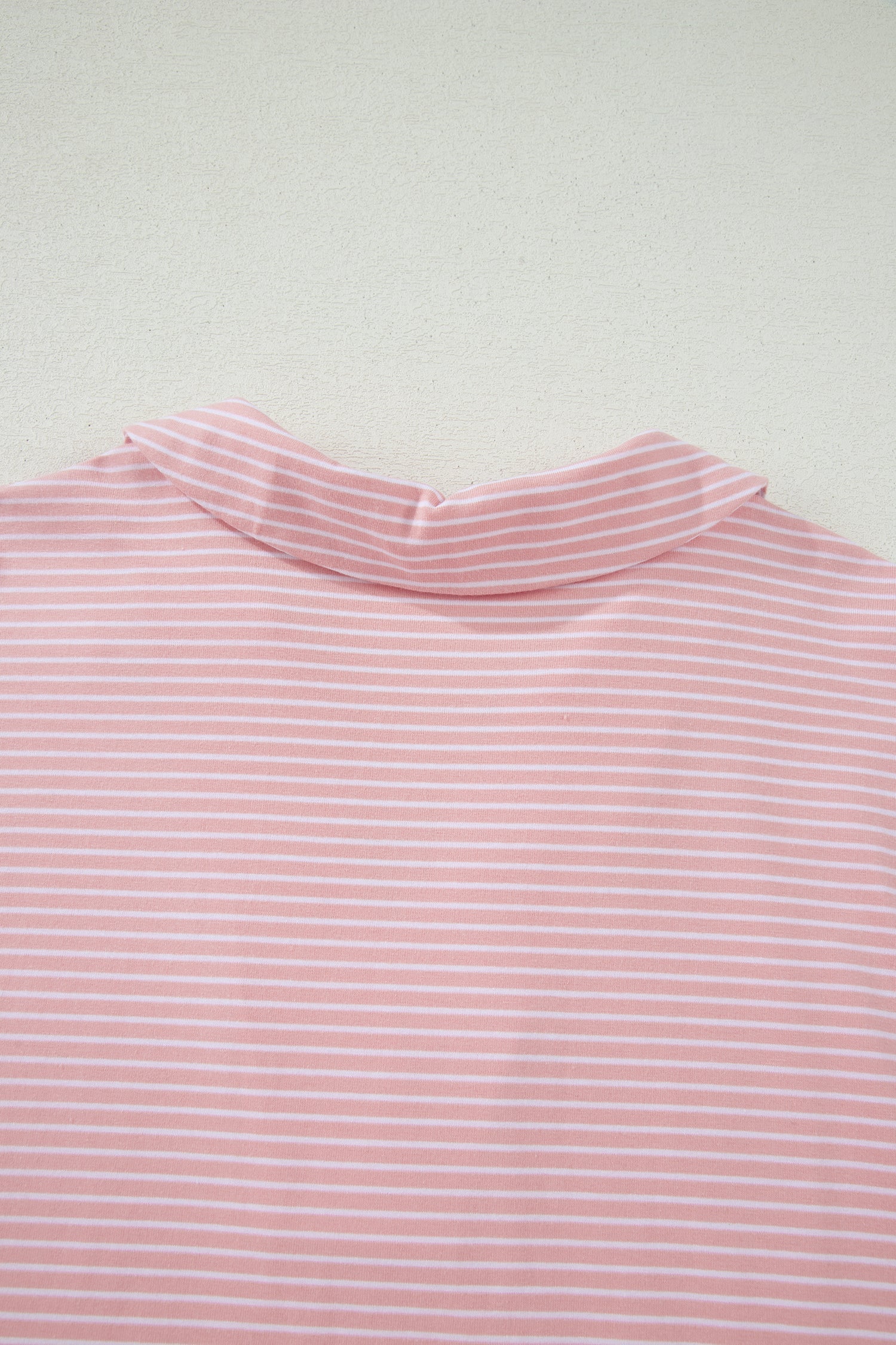 Stripe Dolman Sleeve Polo Shirt & Drawstring Shorts Set