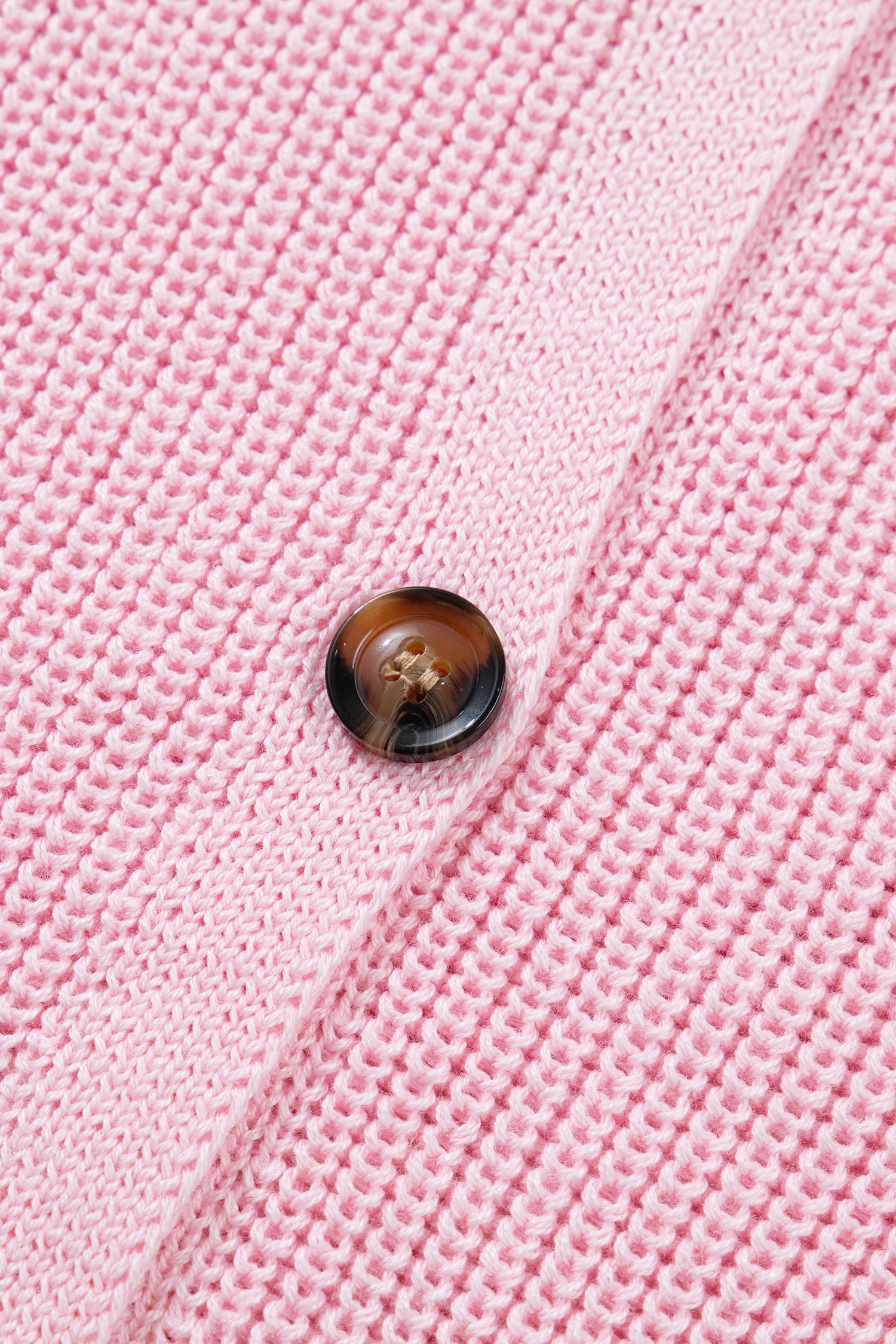 Solid Button Front V-Neck Sweater Knit Vest