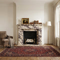 Calacatta Viola Marble Fluted Fireplace Mantel Polished (L)70" (H)52" (D)7"