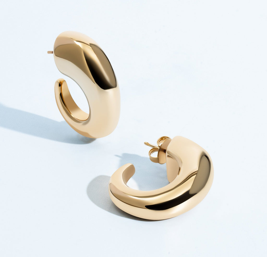 Camila Chunky Open Hoop Earrings