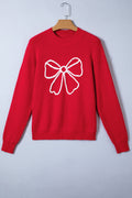 Arya Embroidered Graphic Ribbed Sweater